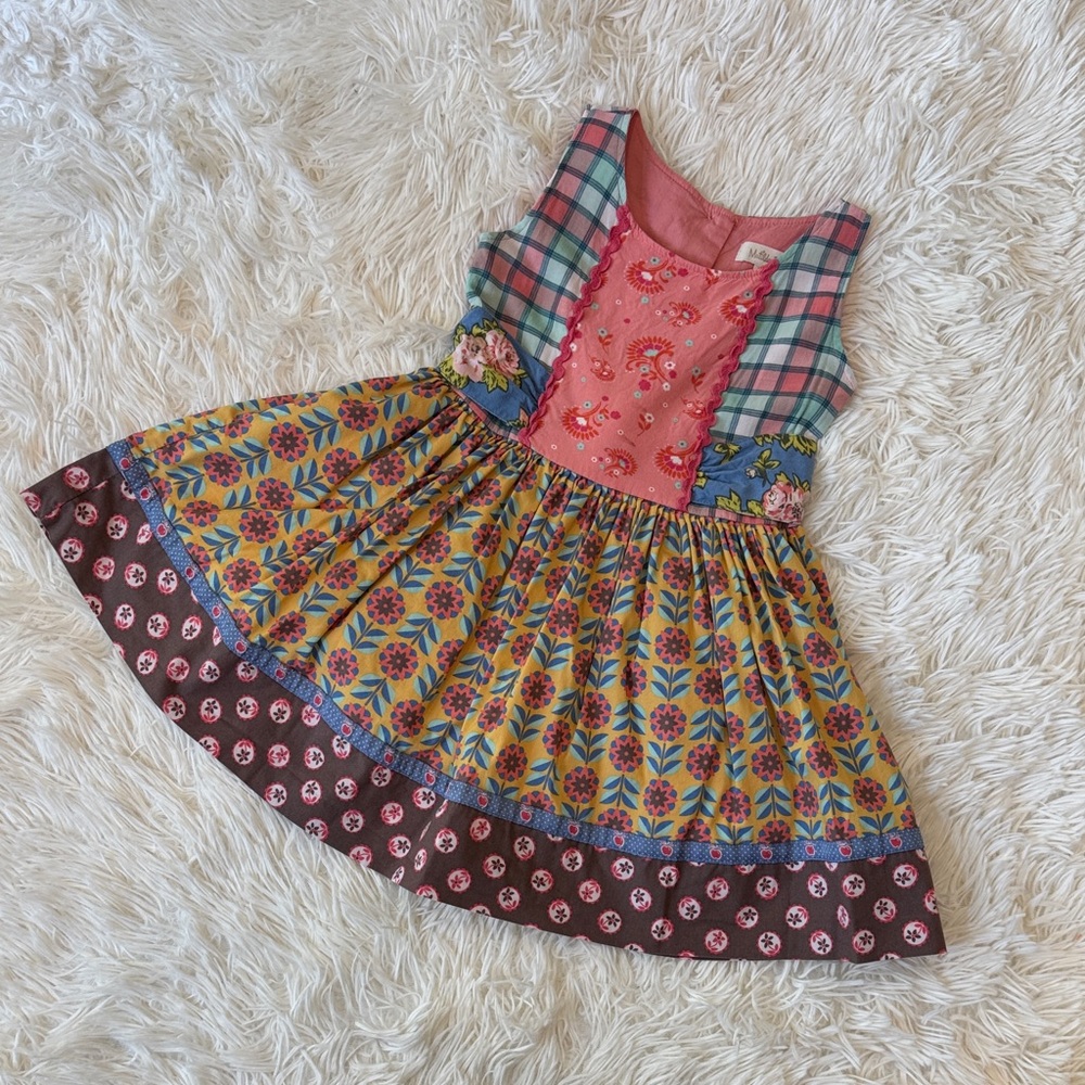 Matilda Jane Multicolor Patterned Kids Dress